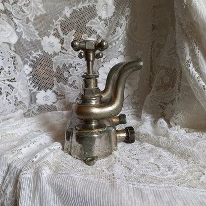 French vintage hot and cold faucet taps for restoration